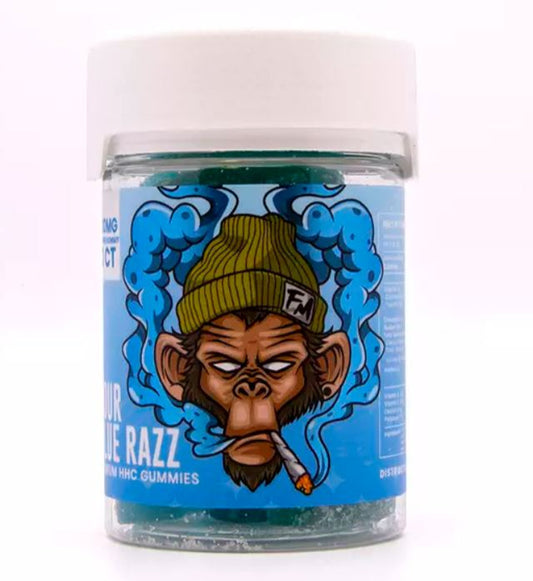 Flying Monkey HHC Gummies sour blue razz