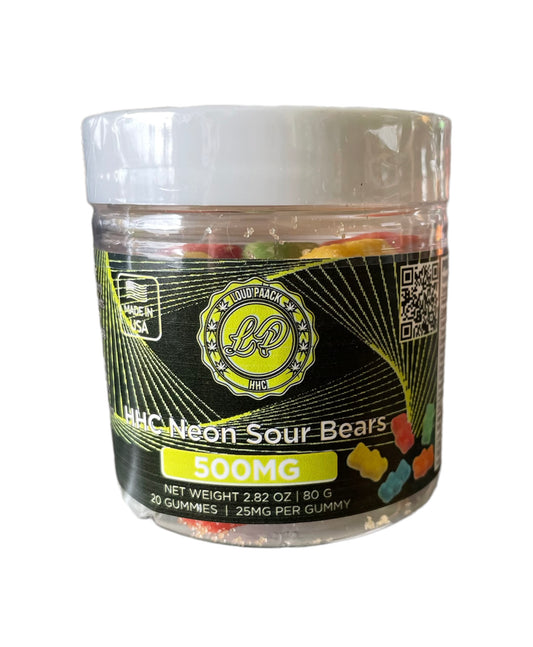 HHC NEON SOUR BEARS 500MG